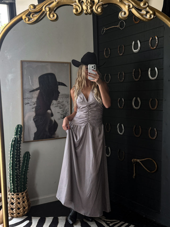 High Country Plaid Maxi Dress PRE ORDER 9/30