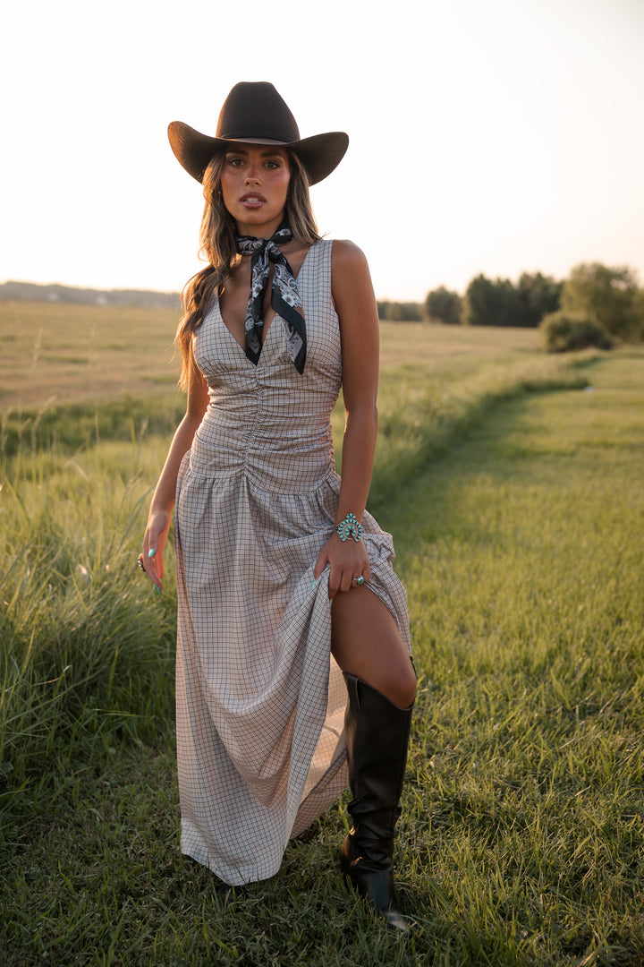 High Country Plaid Maxi Dress PRE ORDER 9/30