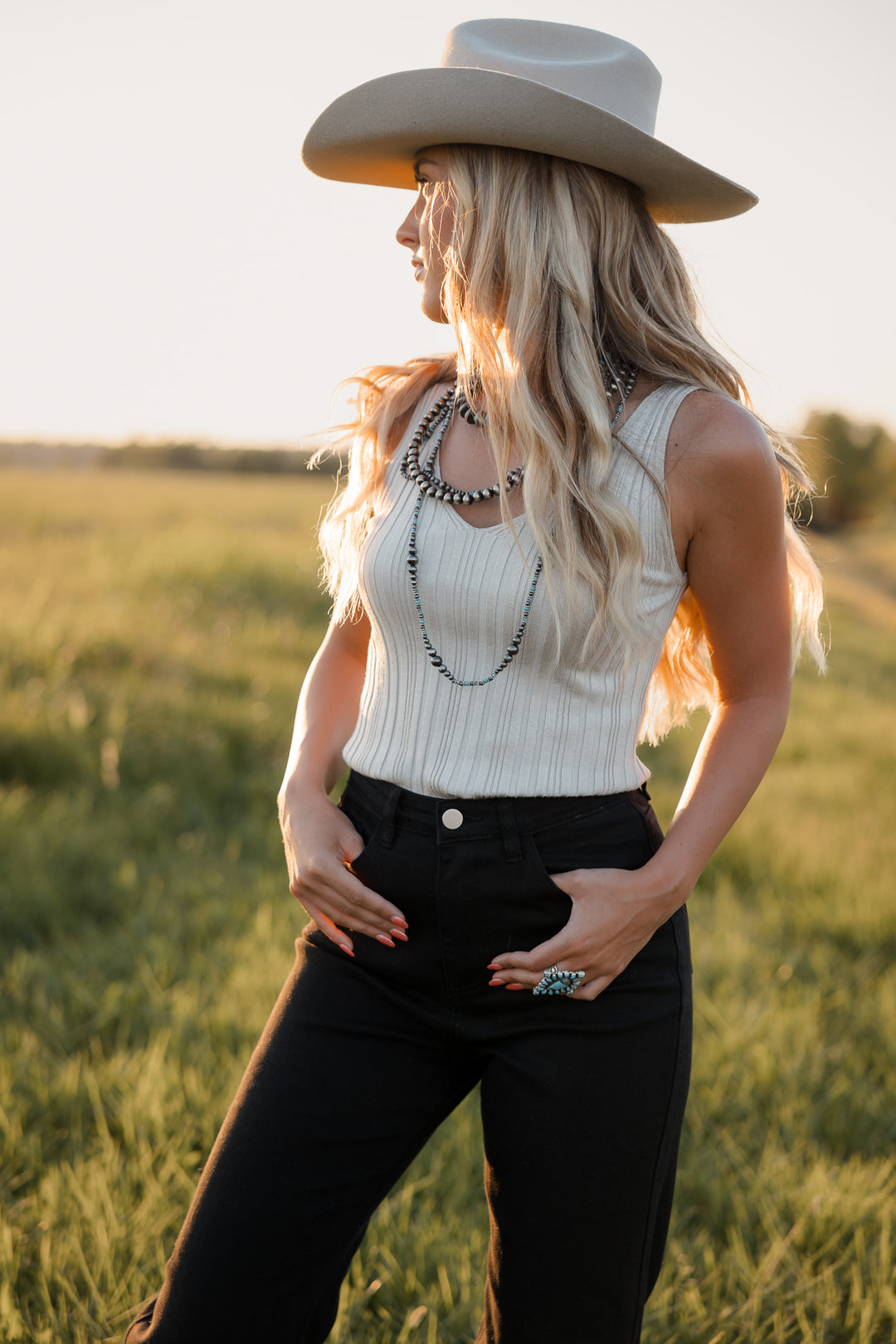 Sand Everyday Ribbed Tank
