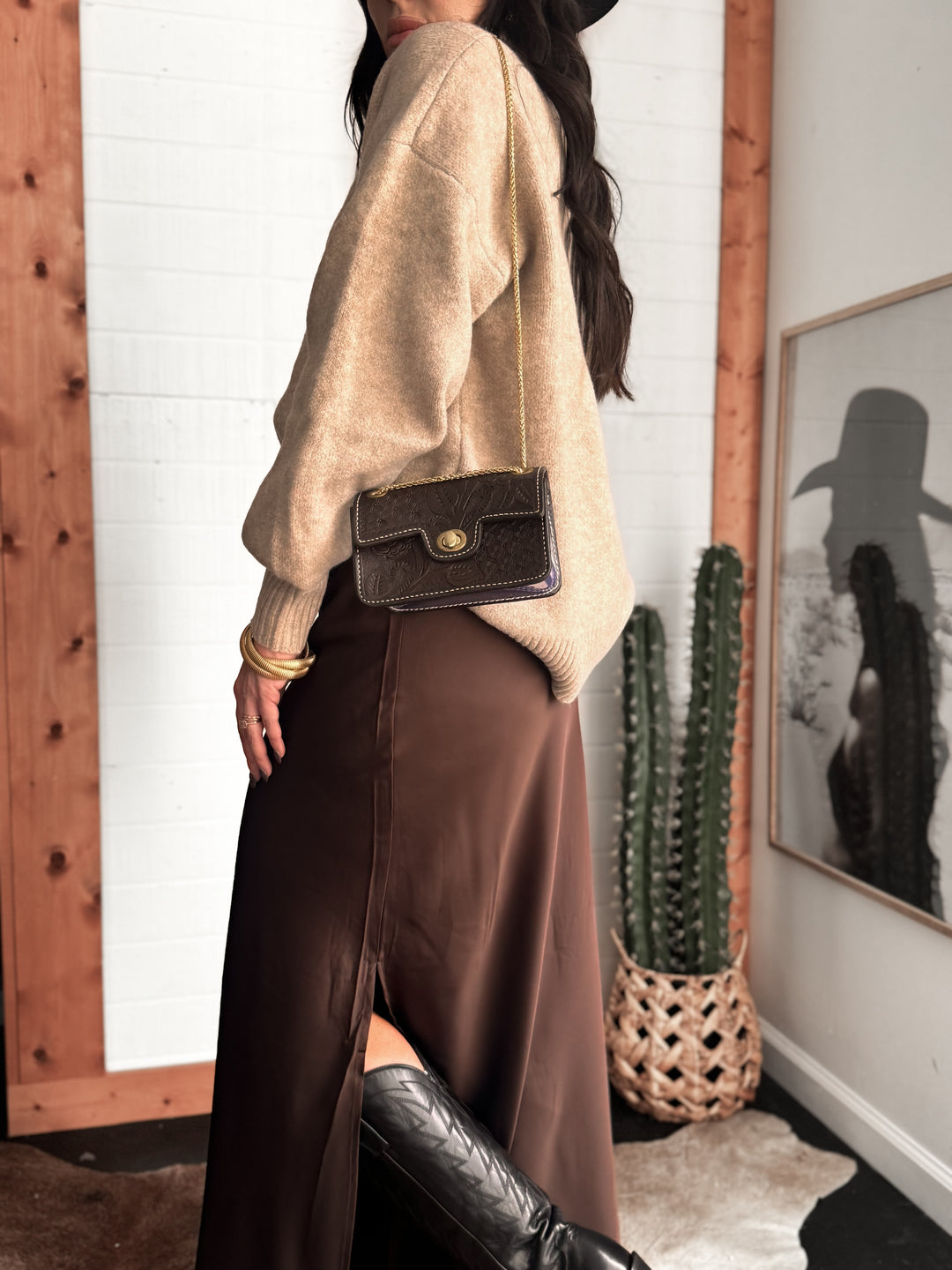 The Cowgirl Stadium Purse (BRWN)