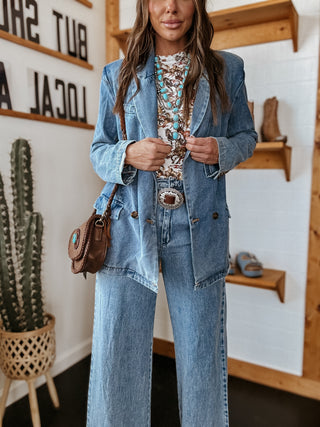 The Oversized Denim Blazer