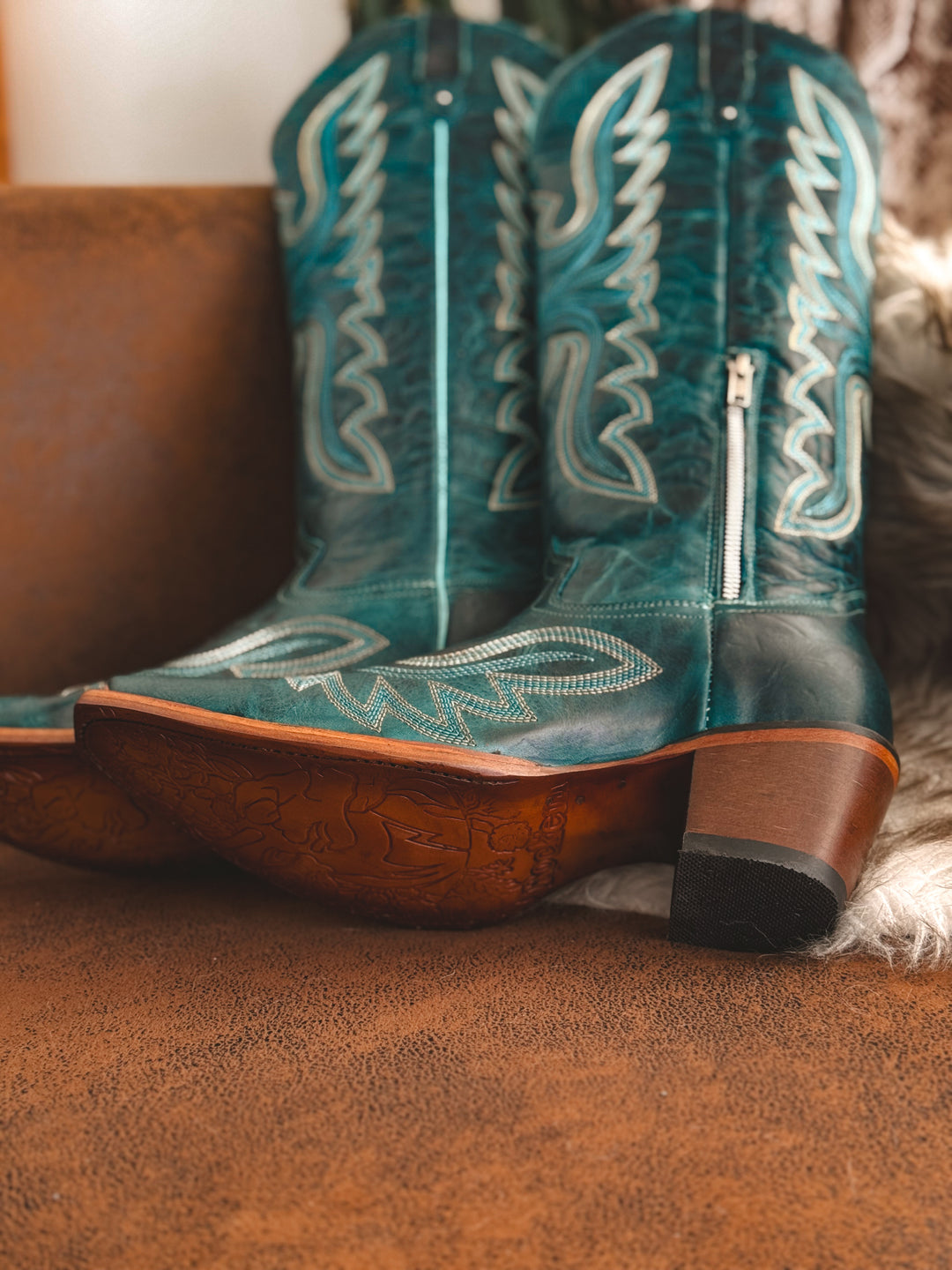 Rockem Allison Tall Turquoise Boots
