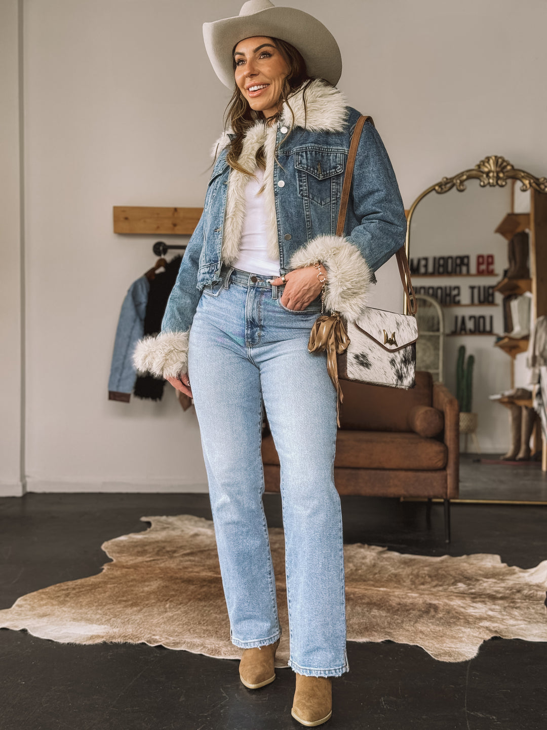 Super High-Rise Dad Jeans Light Wash Jeans