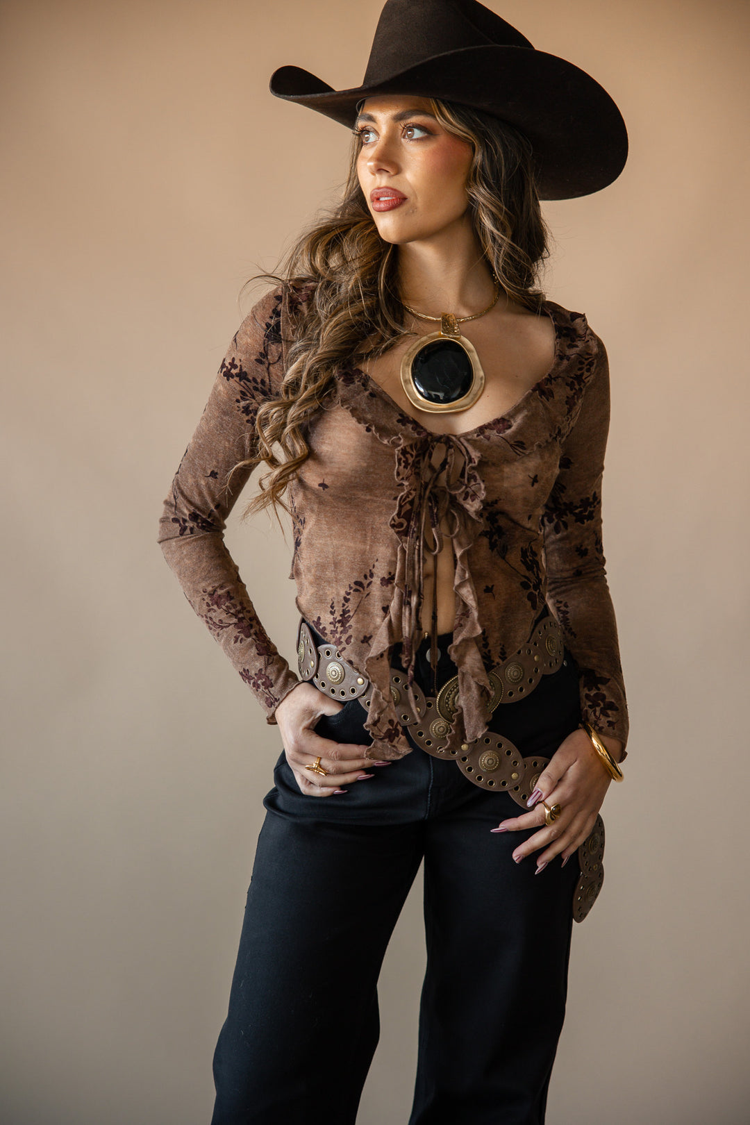 Wildflower Ruffle Top