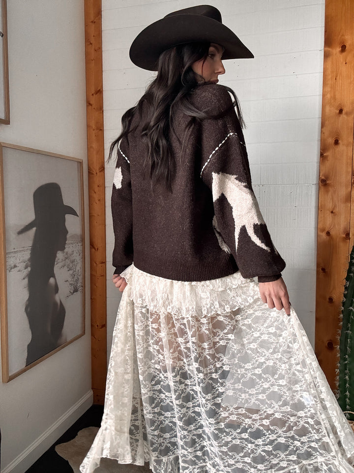 Cozy Horse Knit Cardigan PRE ORDER 8/10
