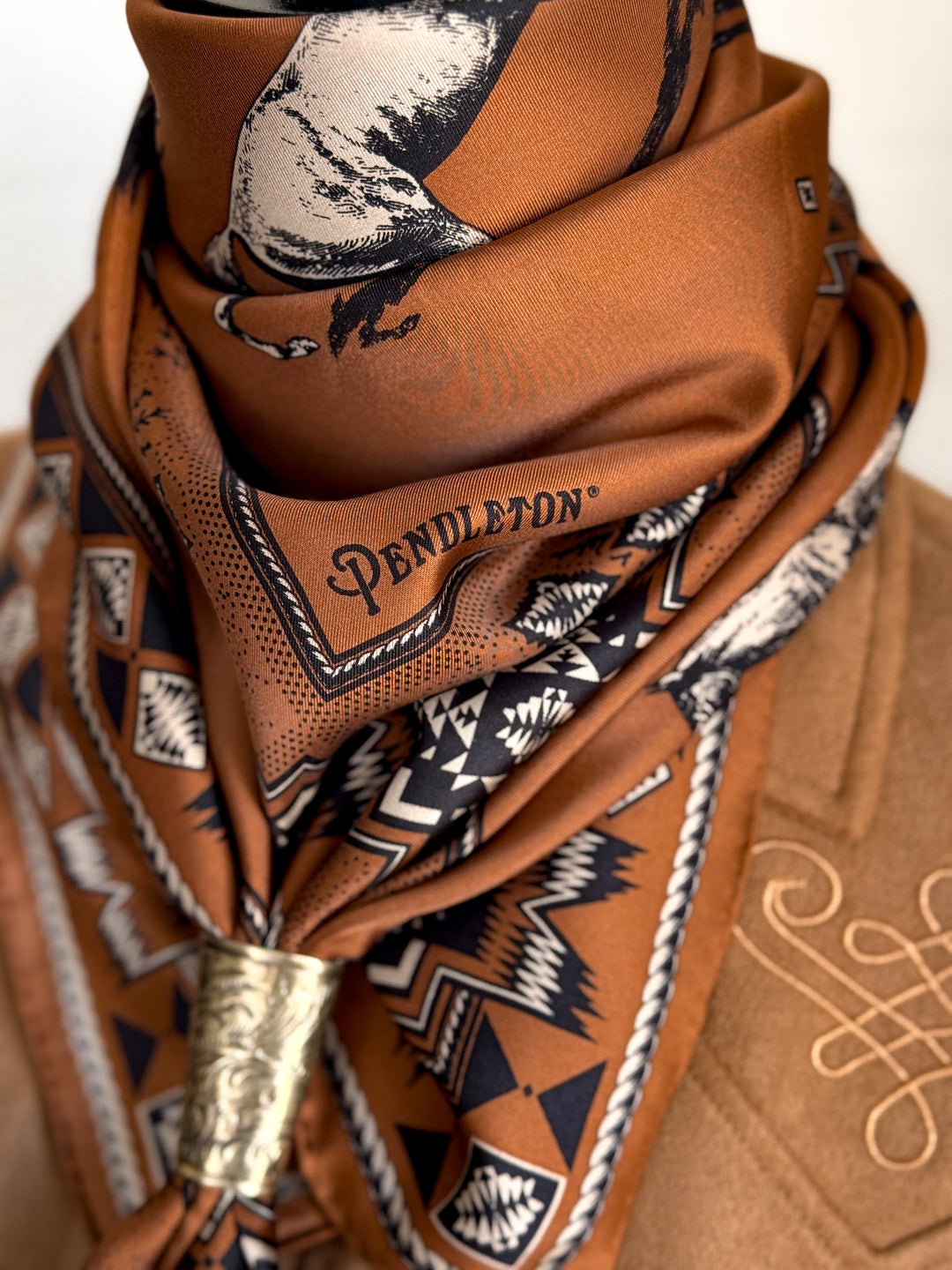 Herd of Horses - Pendleton Silk Scarf