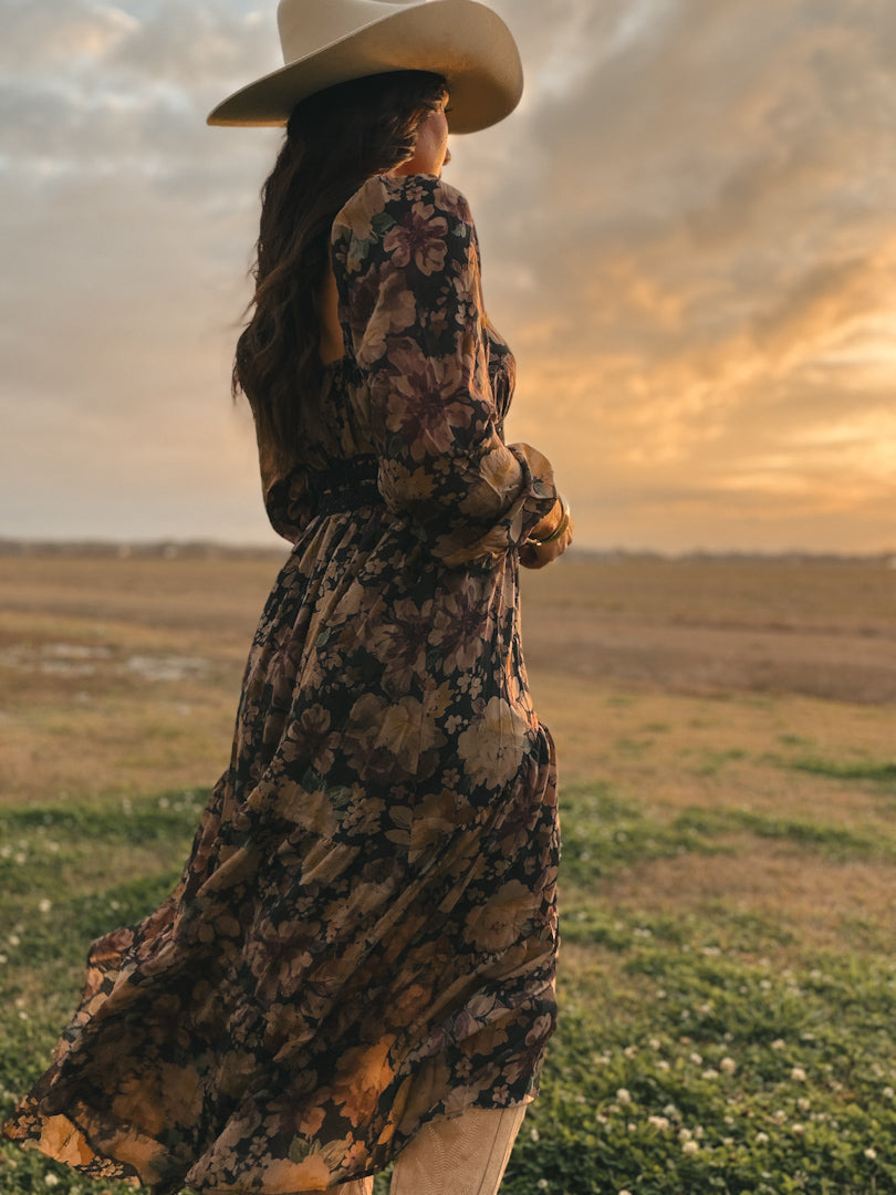 Open Range Maxi Dress - Black