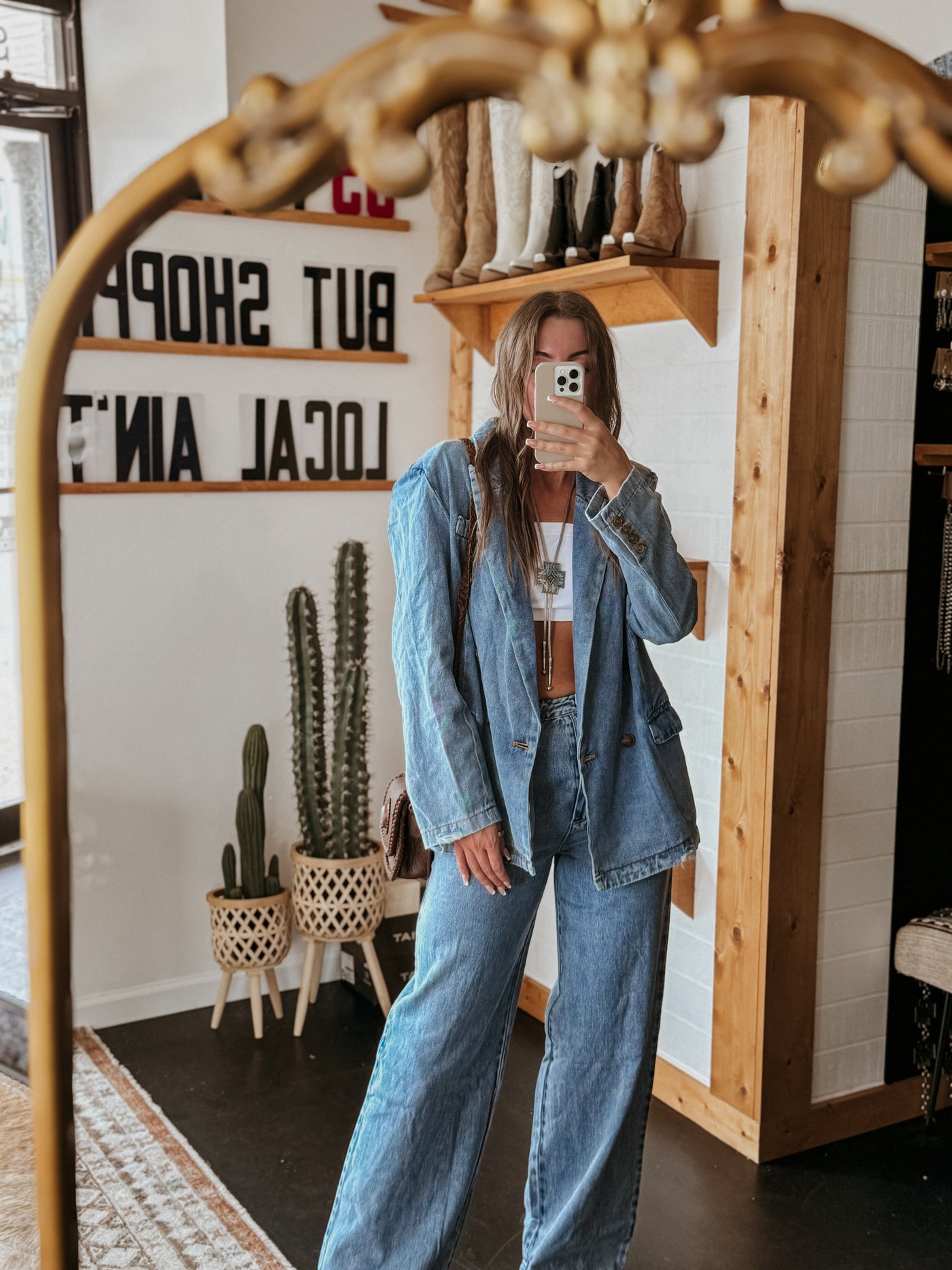 The Oversized Denim Blazer