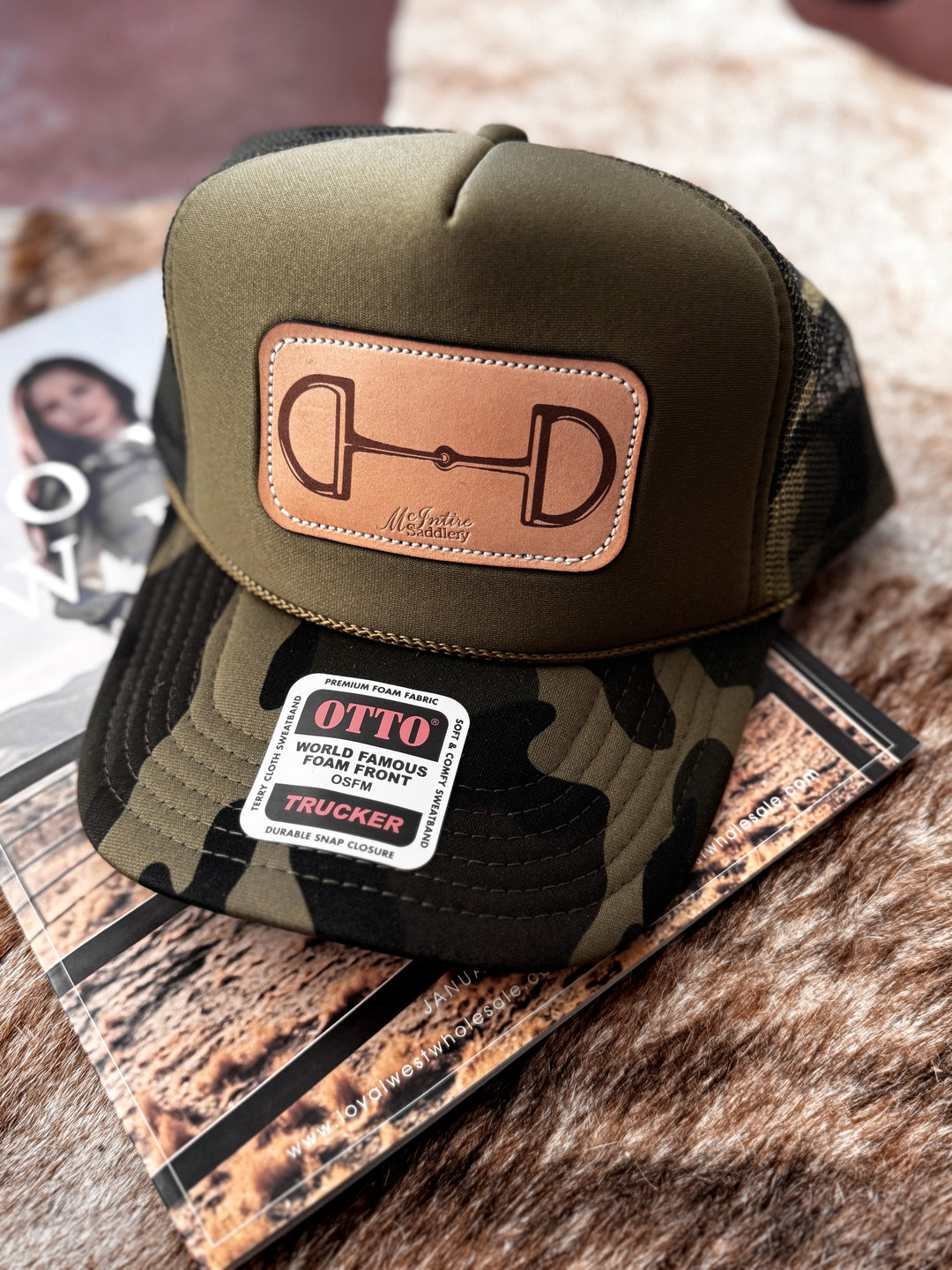 Snaffle-Patch Rope Hat | Camo & Olive