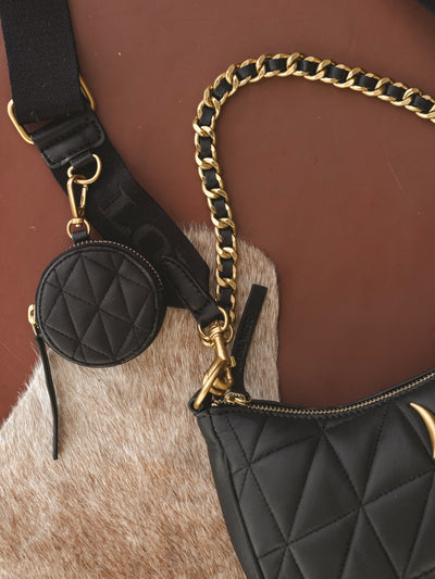 Loyal Black Quilted Leather Bag
