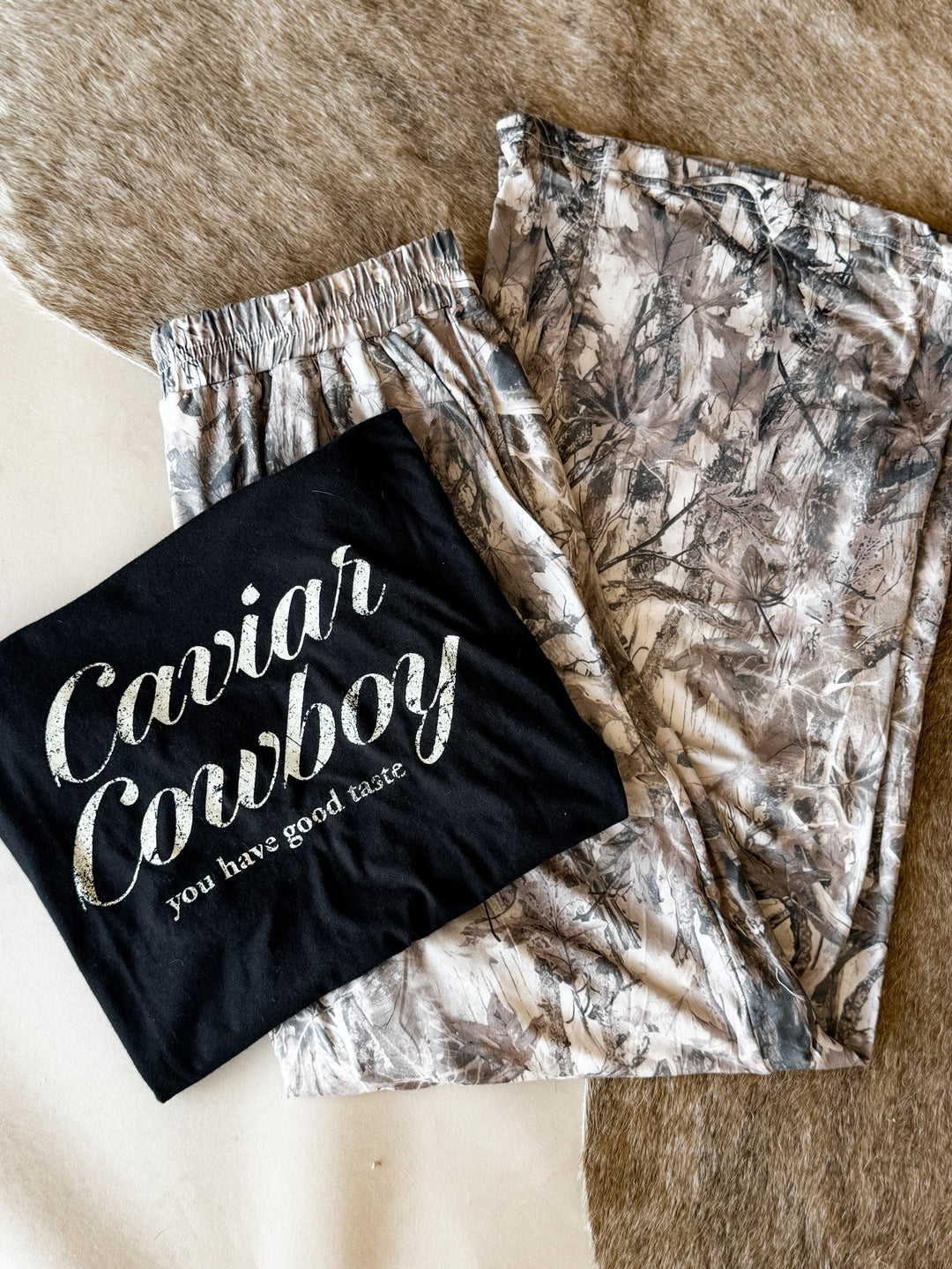 Caviar Cowboy Graphic Tee - Black