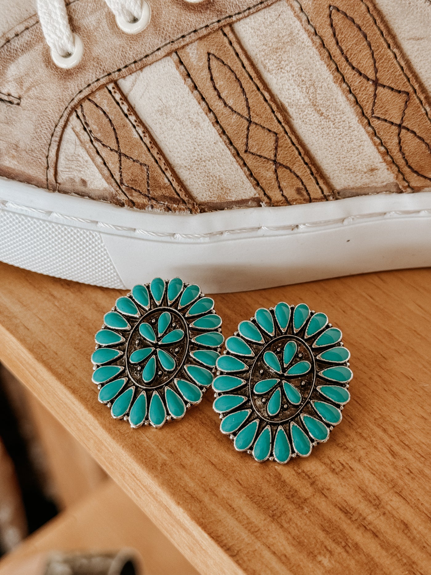 The Turquoise Cluster Earring