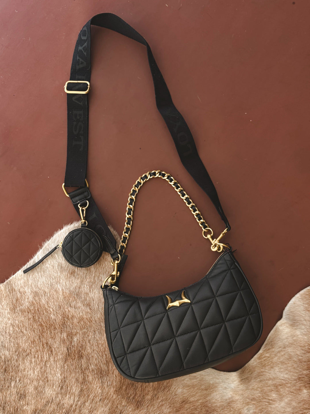 Loyal Black Quilted Leather Bag
