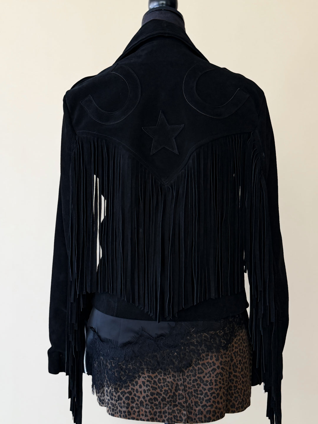 Cowgirl Retro Biker - Black