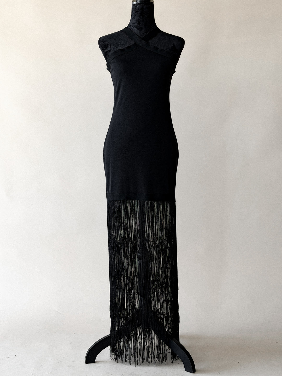 Fringe Halter Dress