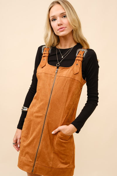 The Buckle Babe Dress (CAMEL)