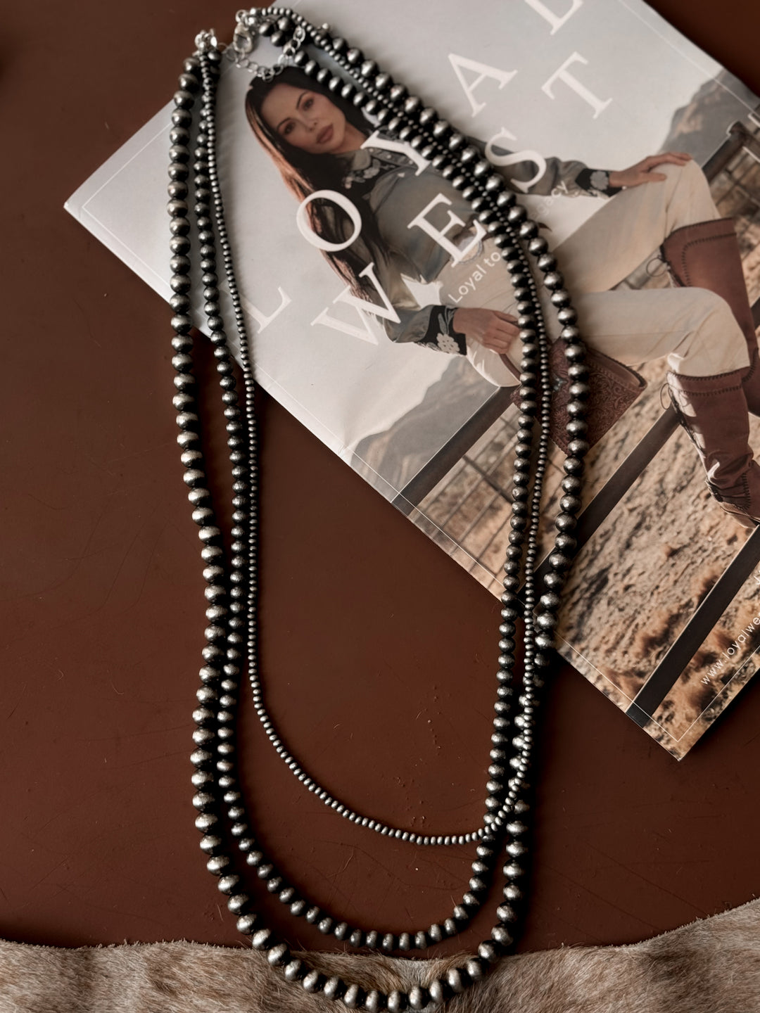 Colar de pérolas multicamadas