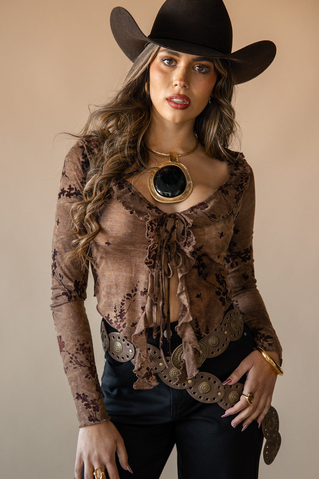 Wildflower Ruffle Top