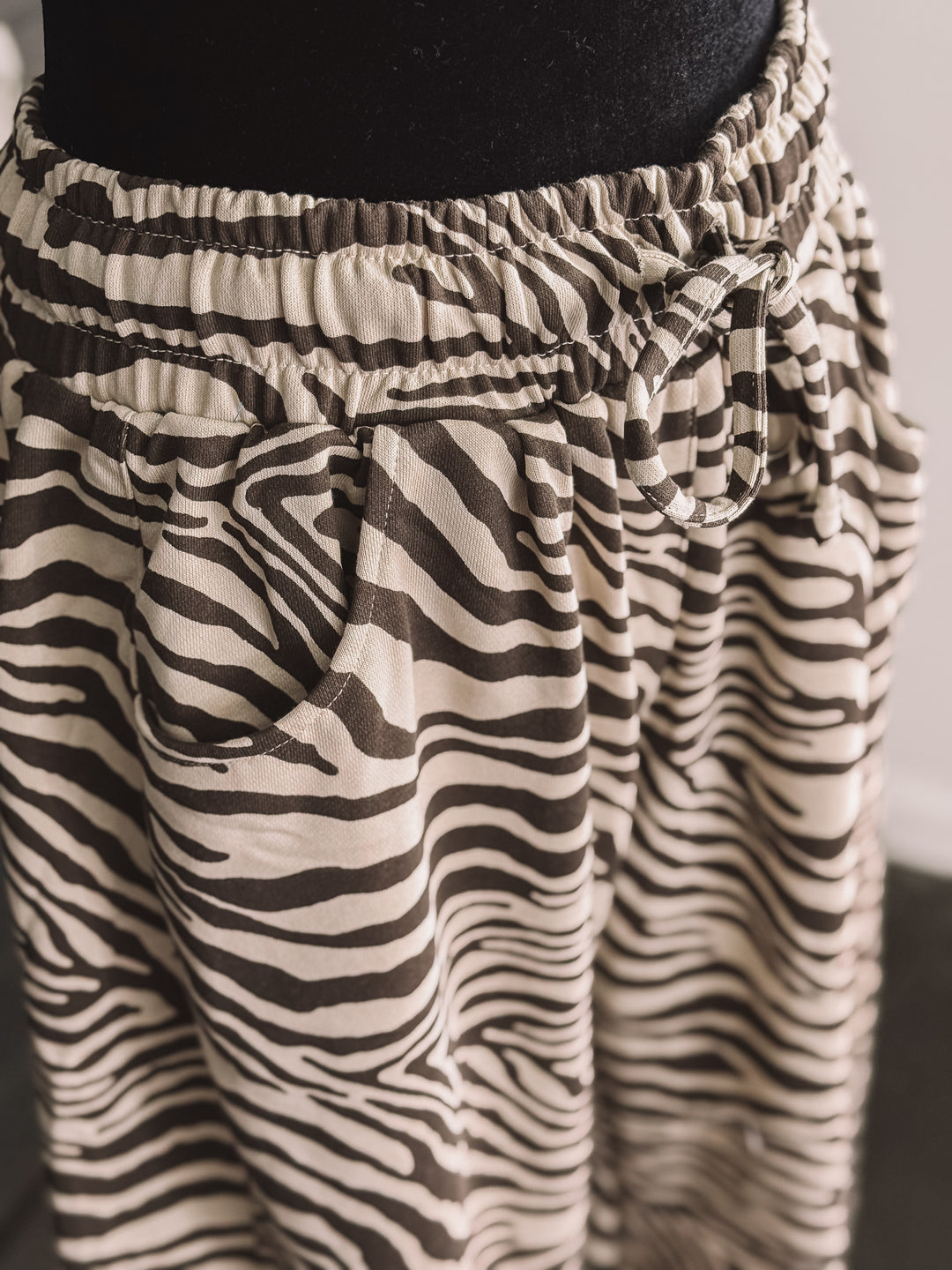 Zebra Barrel Pants