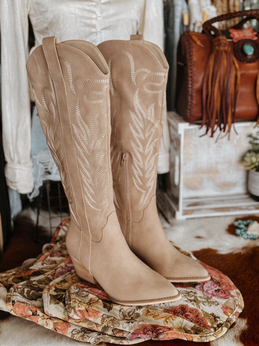 The Samara Tall Boots (Tan)