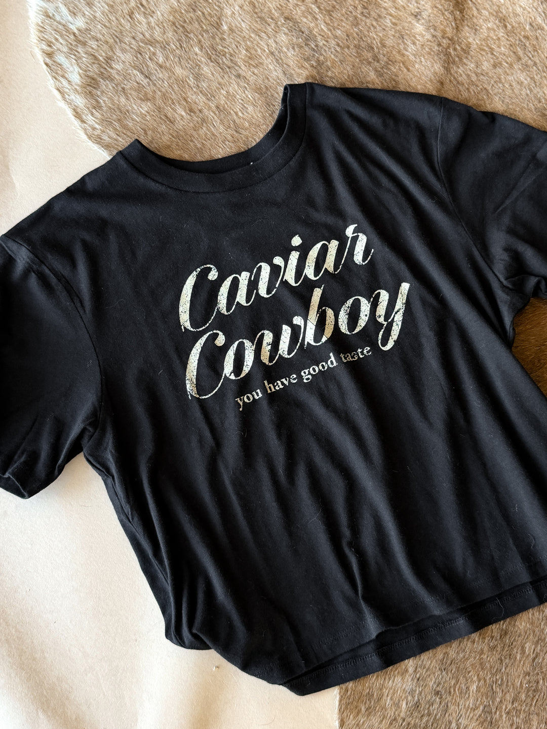 Caviar Cowboy Graphic Tee - Black