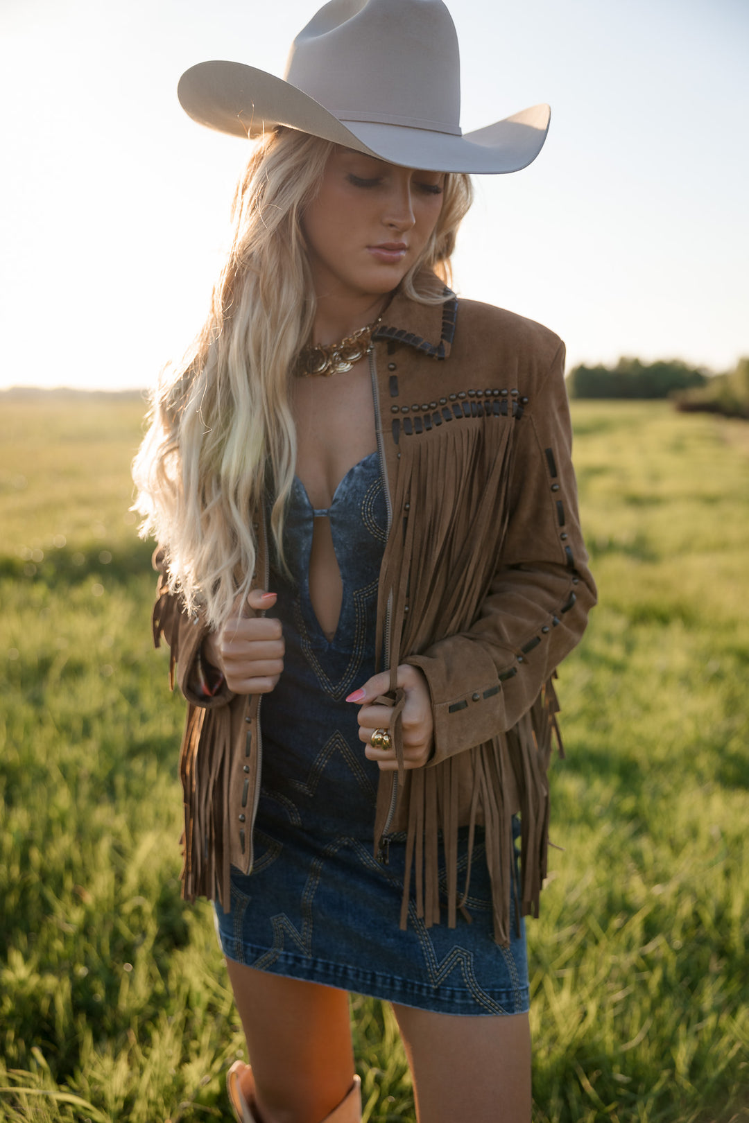 Camel Horse Shoe Jacket