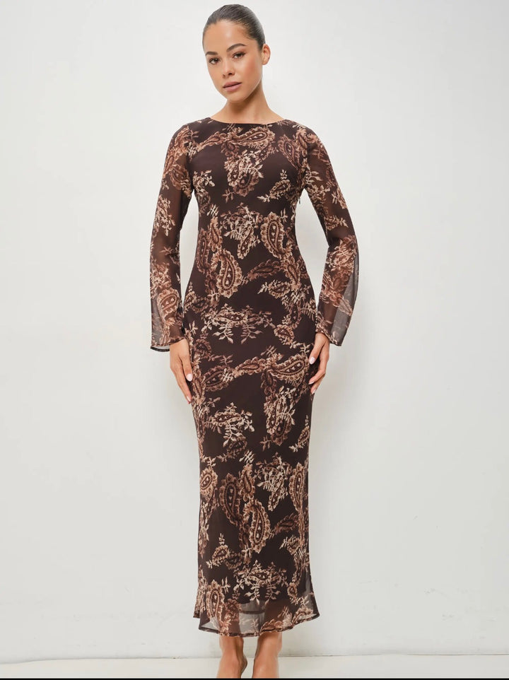 Paisley Trails Maxi Dress PRE ORDER 10/12