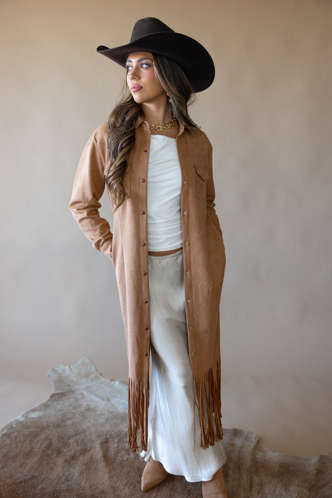 Lovlei Ranch Annabelle Fringe Duster Dress
