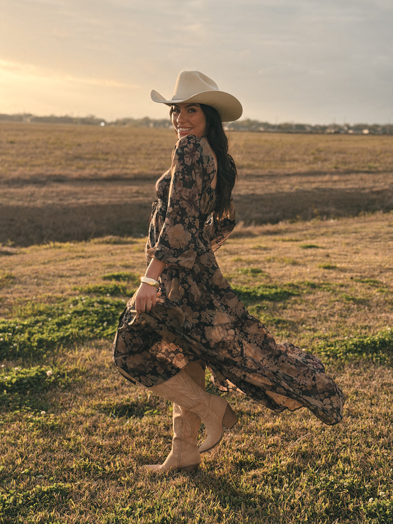 Open Range Maxi Dress - Black