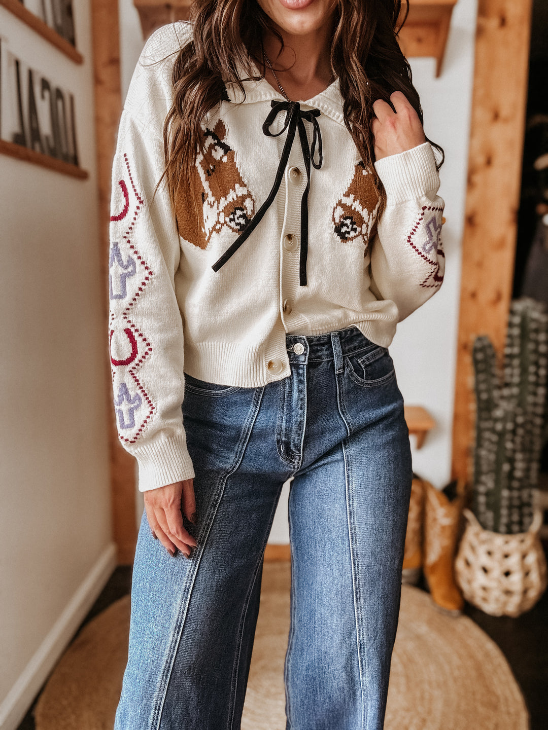 Suéter de punto con caballo y bota The Wild J - Main Image