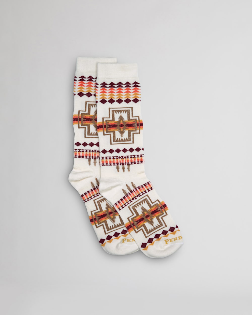 Pendleton Ivory Mesa Merino Crew Socks