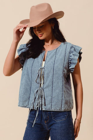 The Denim Quilt Vest