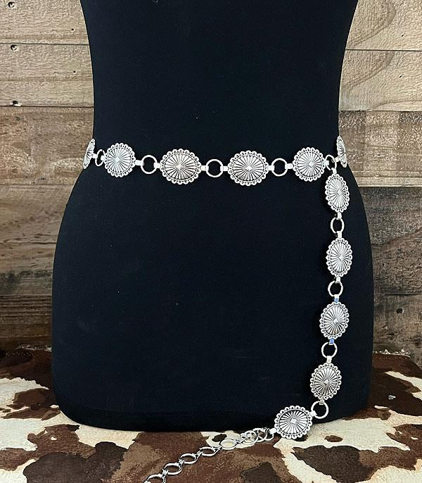 The Small Oval Concho Belt