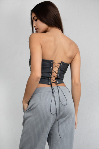 The Western Babe Corset Top (BLK) PRÉ-ENCOMENDA 29/03