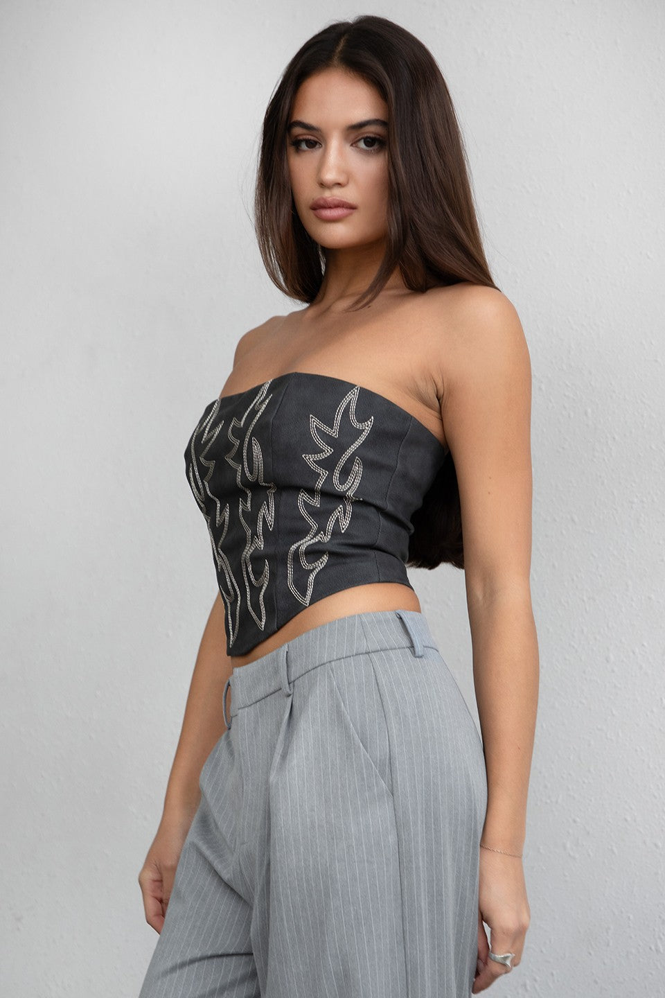 The Western Babe Corset Top (BLK)