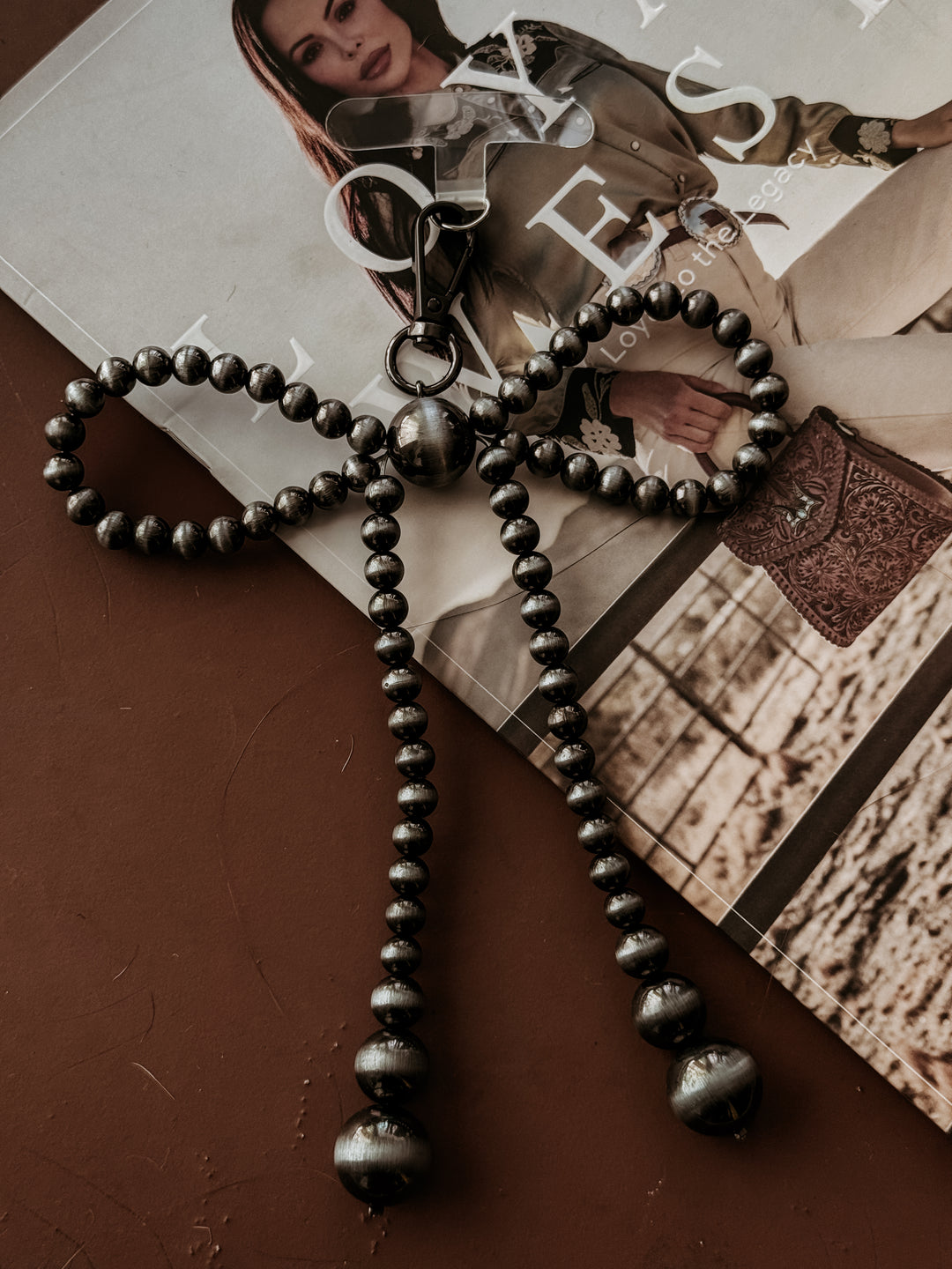 Pearled bow Phone Charm & Keychain