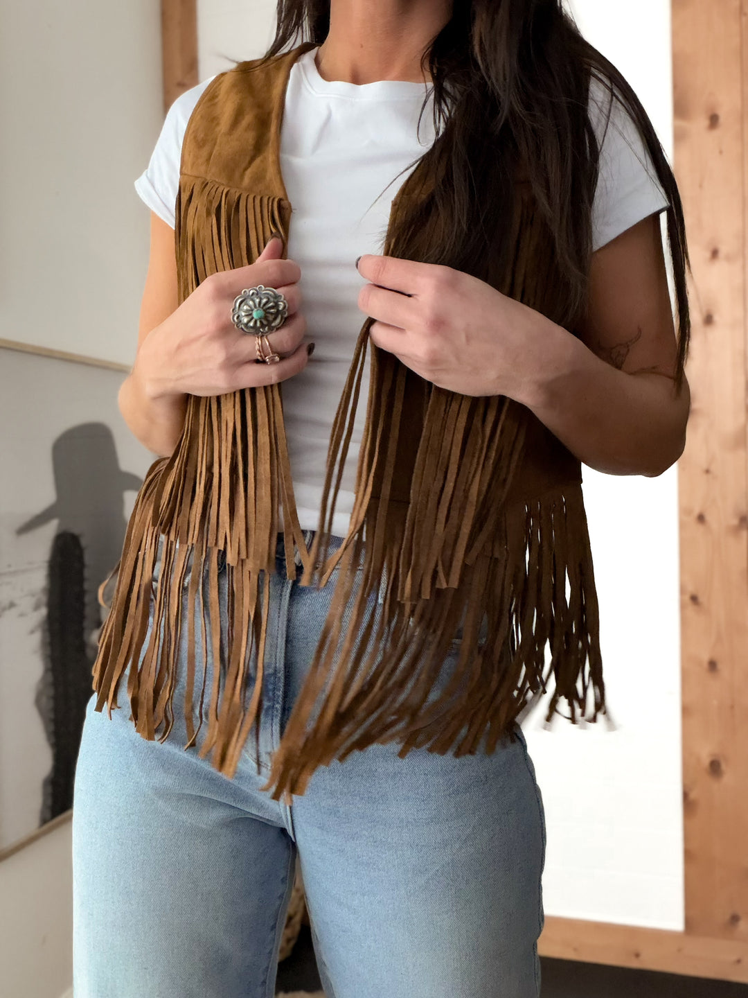 Fringe Suede Vest