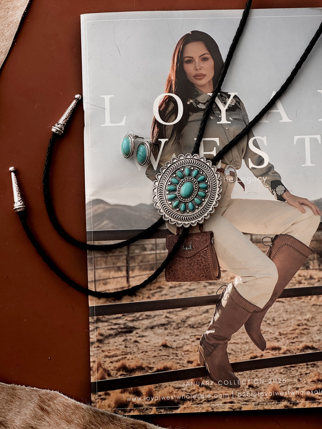 Turquoise Bloom Bolo Set