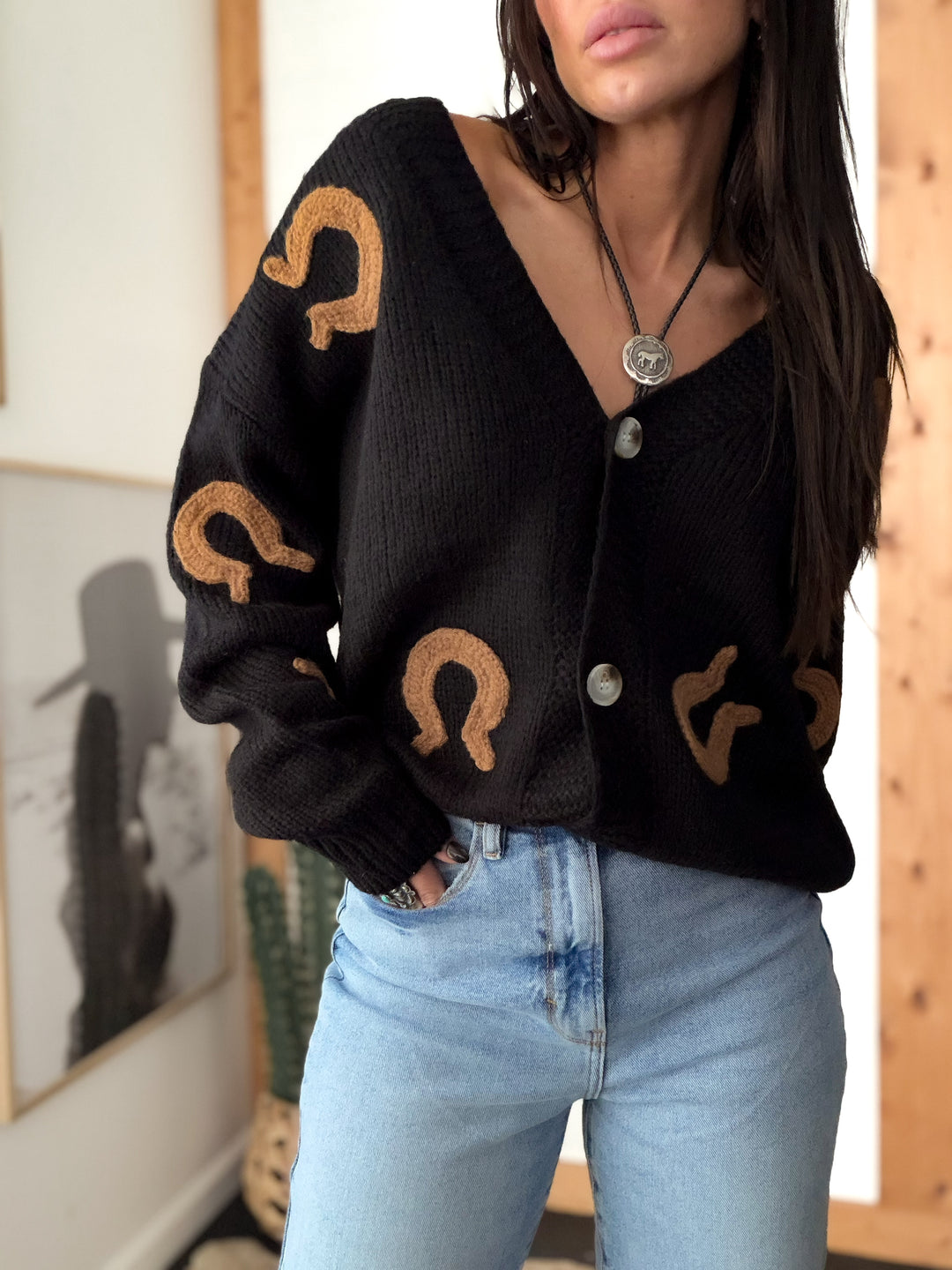 Horseshoe Patch Cardigan