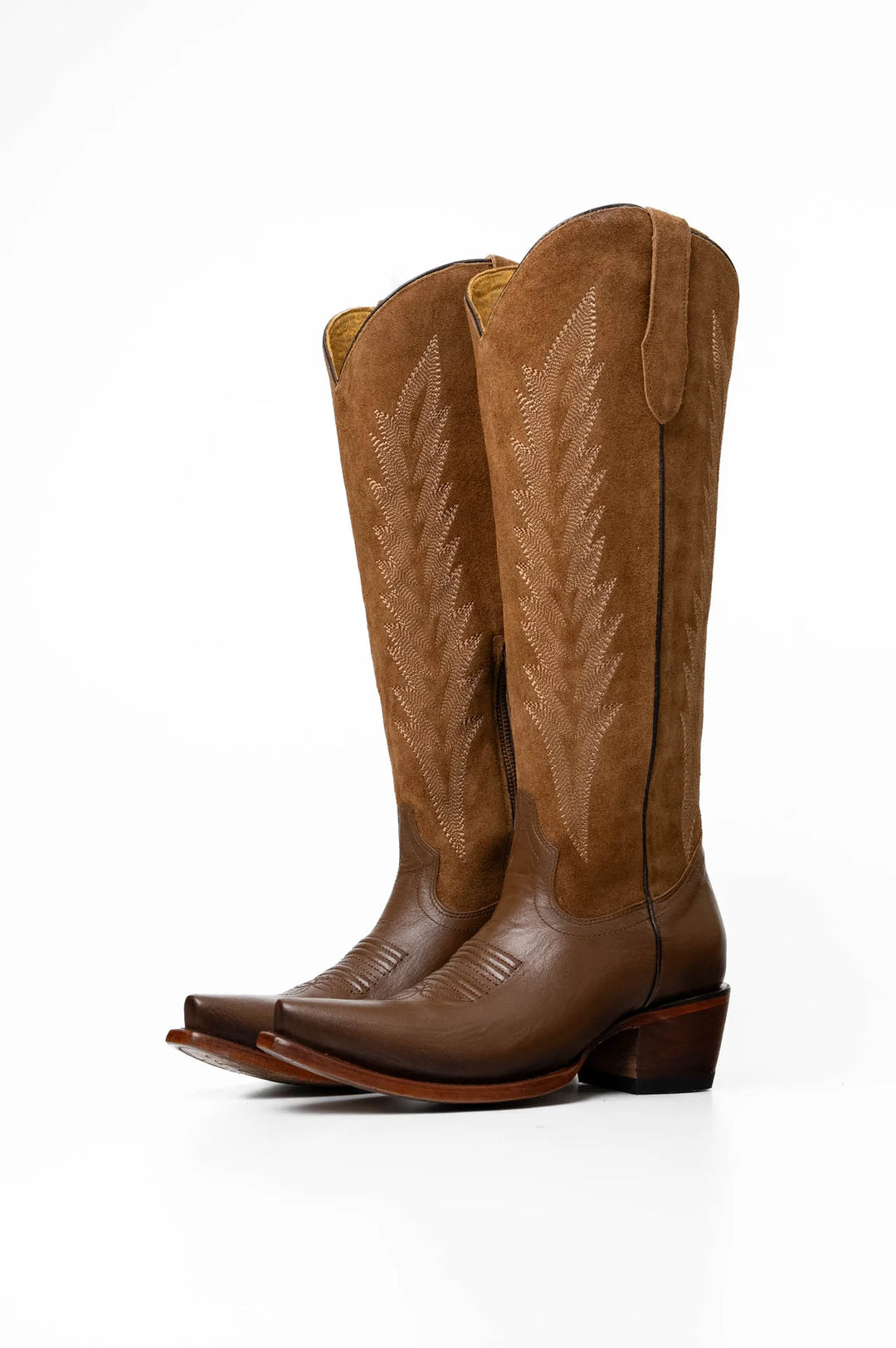Brianna Tall Snip Toe Boot - Hazelnut