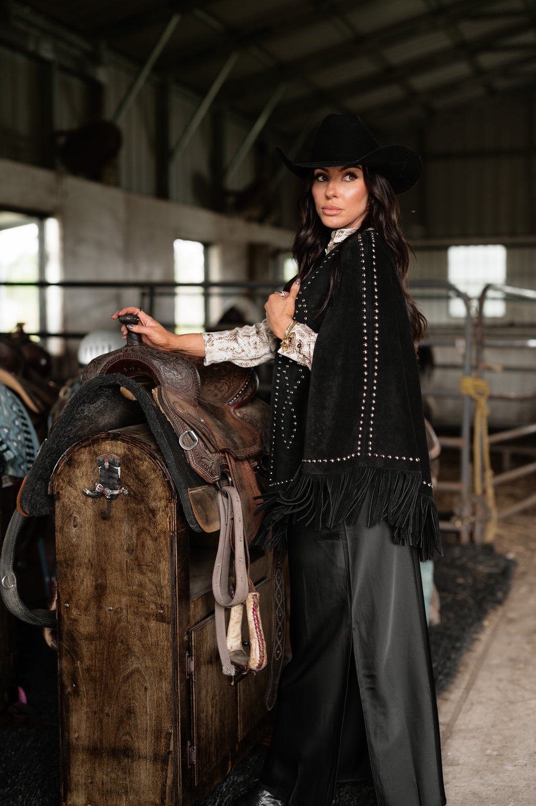 Midnight Special Studded Cape