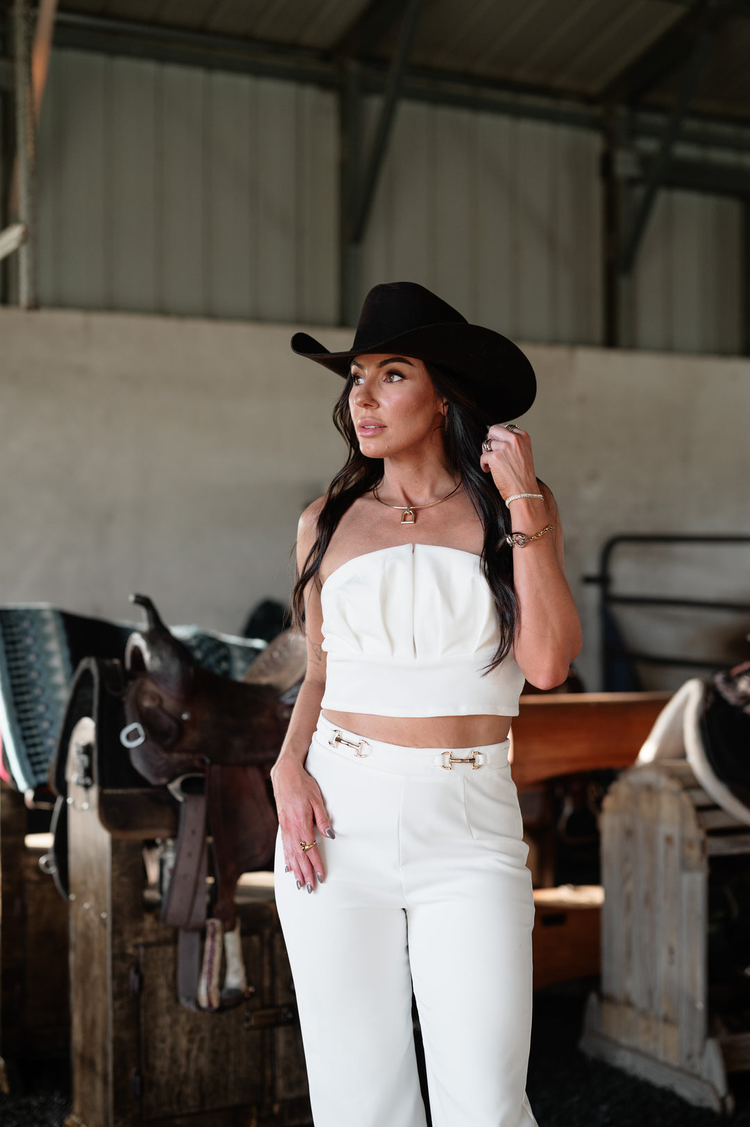 Horse Bit & Luxe Set - White