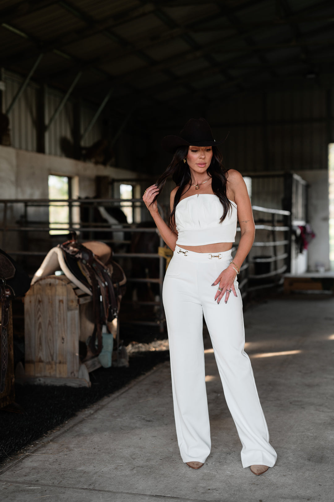 Horse Bit & Luxe Set - White