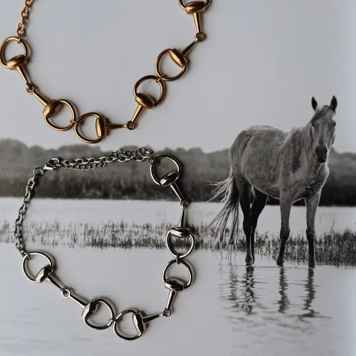 Triple Threat Bit Choker - Gold