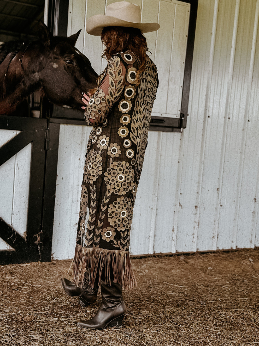 cowgirl outfit duster cardigan