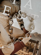 Kelly Herd sterling silver English stirrup bracelet