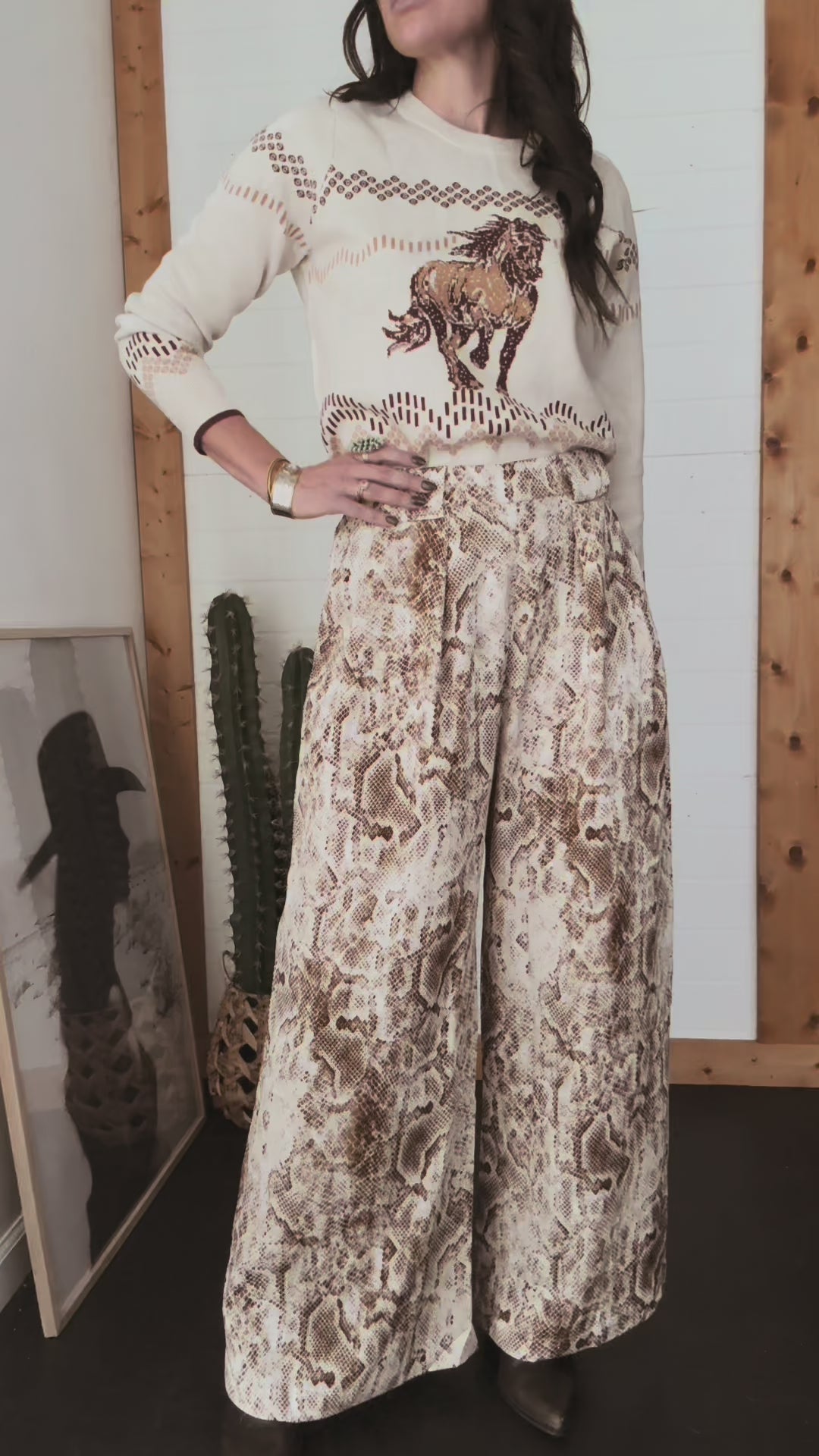 Python Print Wide Leg Pants