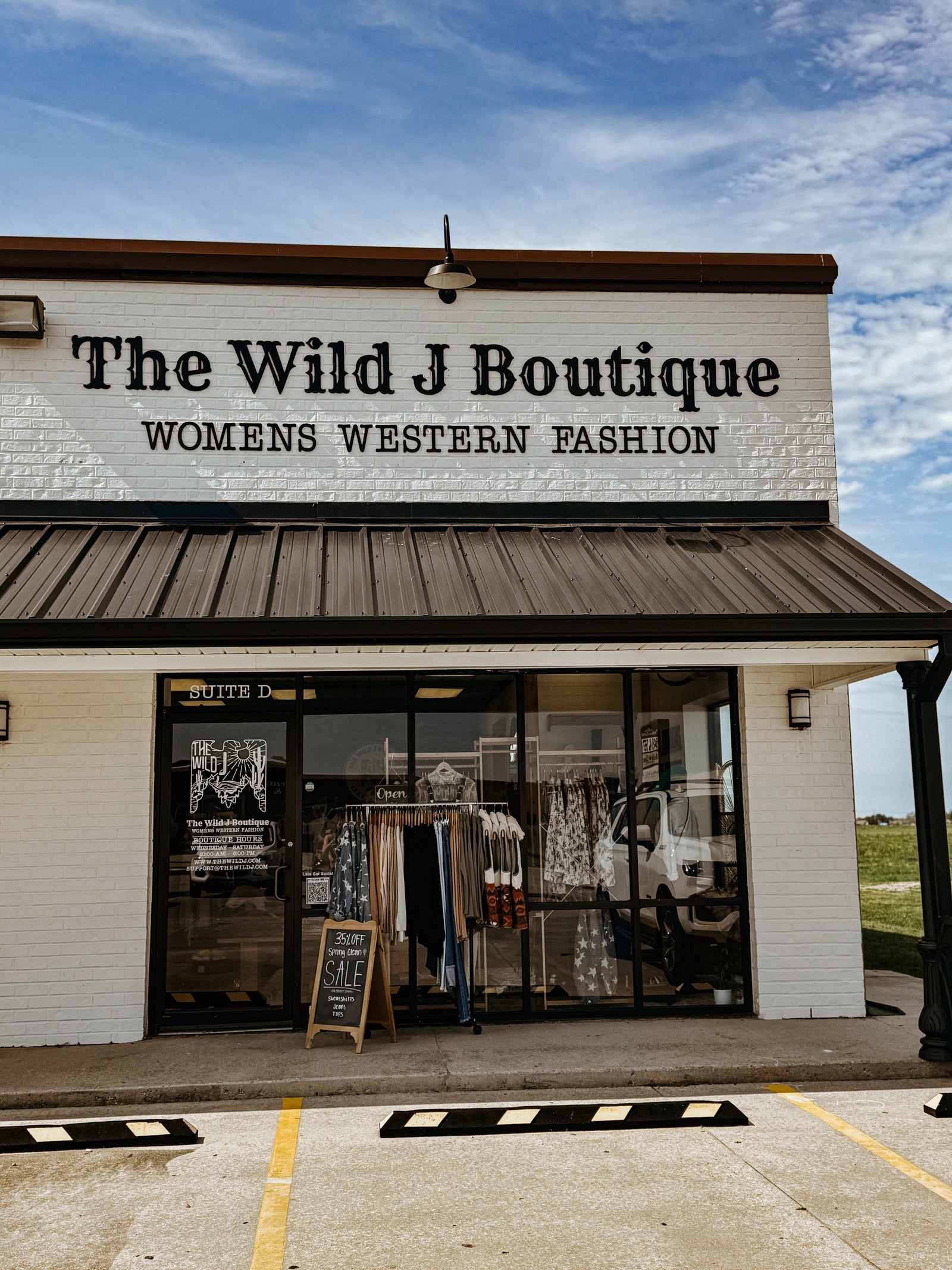 Storefront of The Wild J Boutique, Women's Western Fashion