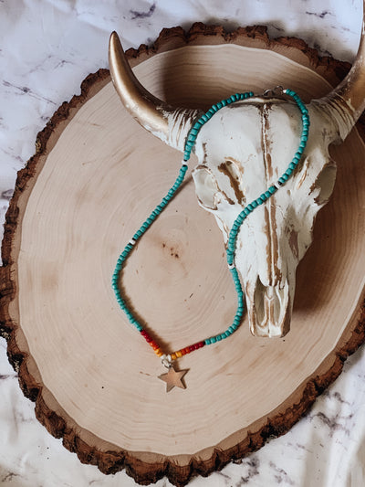 Turquoise Star Charm Necklace