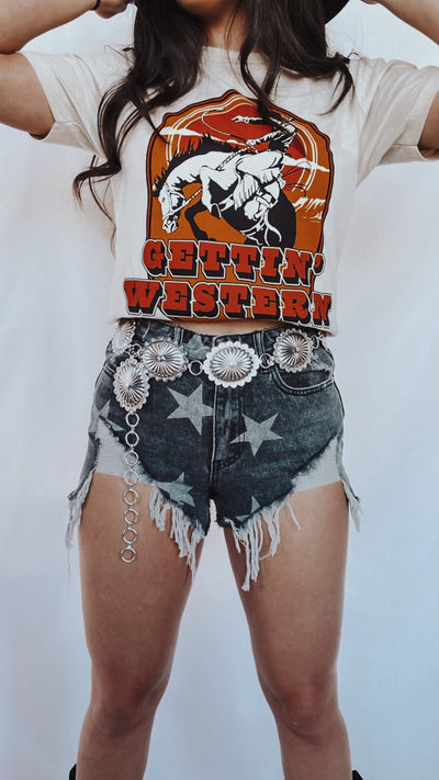 Camiseta con gráfico Gettin' Western